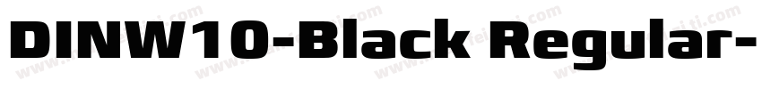 DINW10-Black Regular字体转换